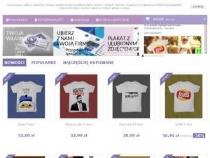Nadruki na koszulkach - różne rozmiary i kolory